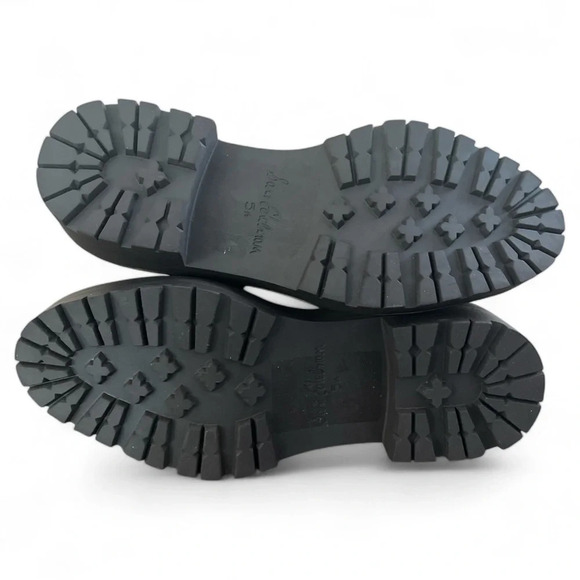 SAM EDELMAN Junip Combat Boot Women’s 5.5 Buckle Strap Lace Up Tan Suede Chunky - Picture 5 of 8